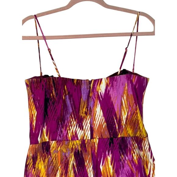 Bisou Bisou Pink Multicolor Strapless Sexy Sweathear Neckline Mini Dress Size 12 - Picture 5 of 8